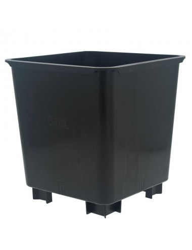 POT CARRE NOIR 24.5x24.5x26...